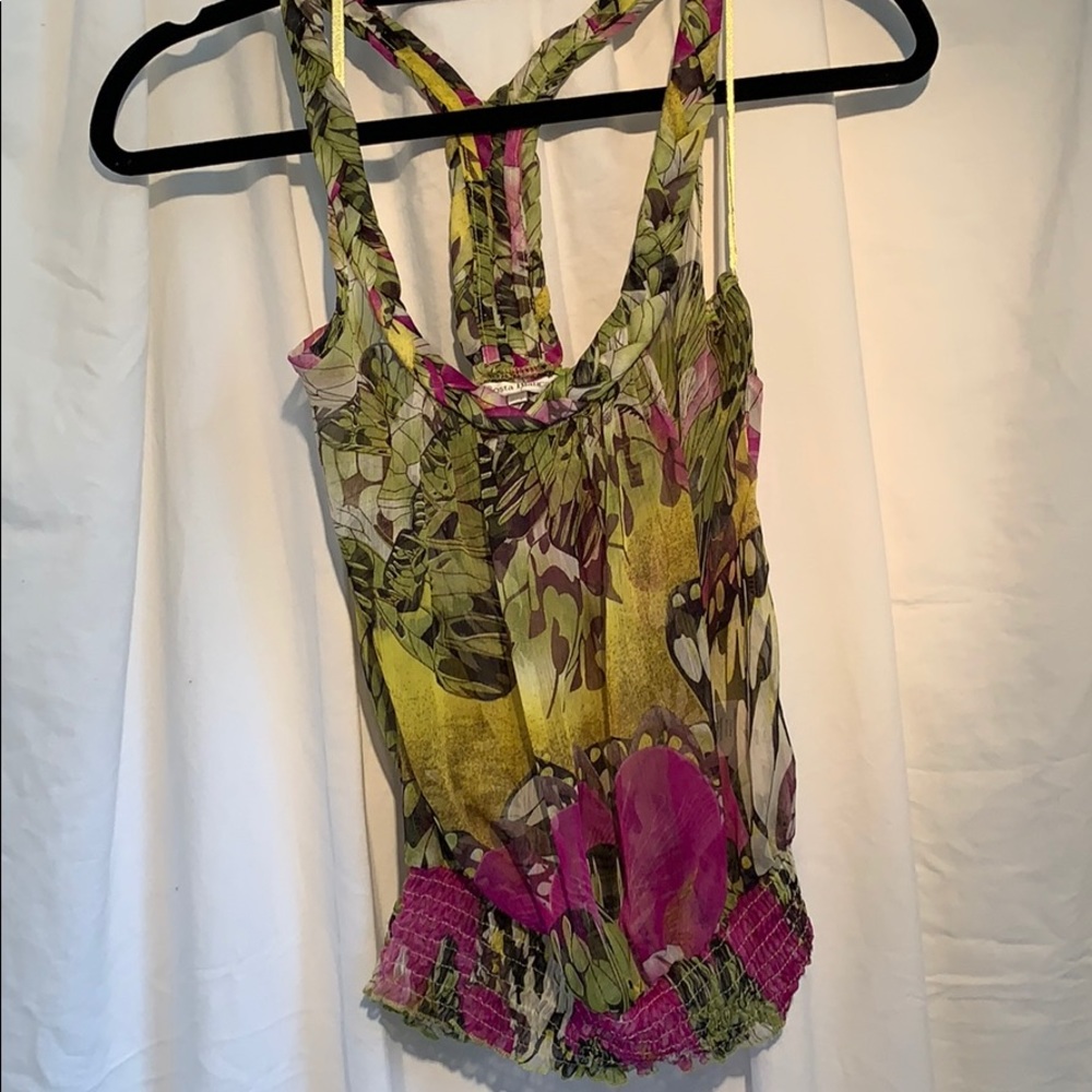 3/12Costa Blanca sheer tank top